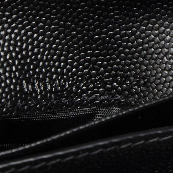 Saint Laurent Grain de Poudre Monogram Compact Trifold Wallet - Picture 4 of 10